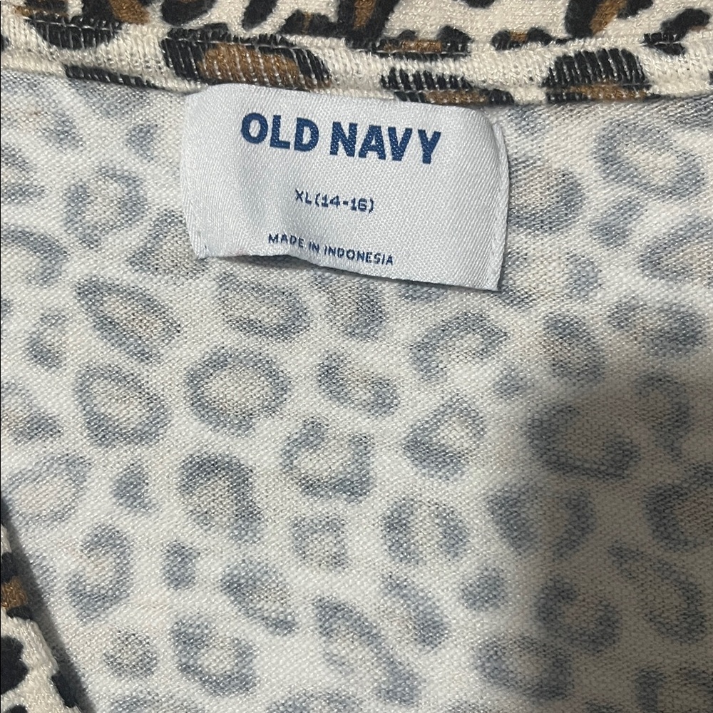 Cheetah Print Old Navy Cardigan - Picture 5 of 9